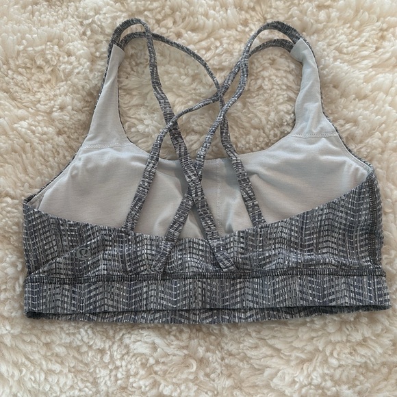 Lululemon Energy bra size 8 blue and gray - Picture 2 of 3